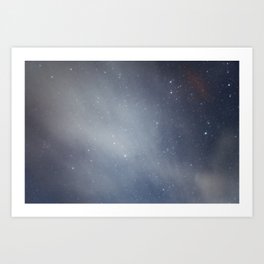 stars in the night sky I - nature and landscape photography Art Print