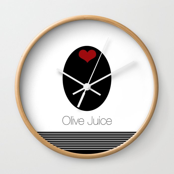 Olive Juice Aka I Love You Wall Clock By Thewildplum