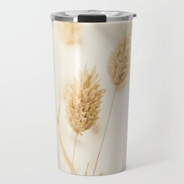 Phalaris Grass - Dries Grass in Beige and White - Soft Neutral Photography - Delicate and Bright Travel Mug