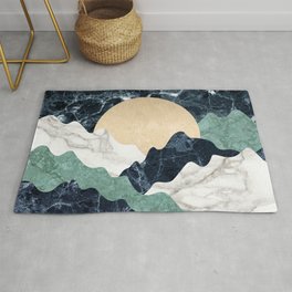 Marble mountain landscape Rug