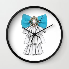 Versailles Style Riffle Jabot Painting (bow tie) T-shirt Wall Clock