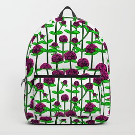 Globe amaranth flowers Backpack