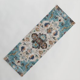 Blue Antique Persian Carpet Yoga Mat