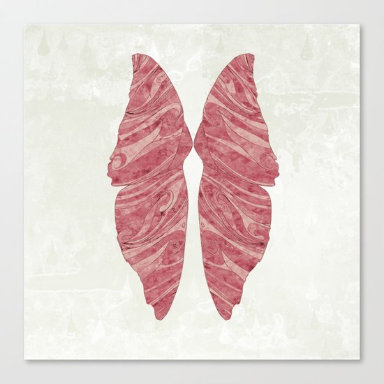 Abstract Butterfly Wings Design Canvas Print