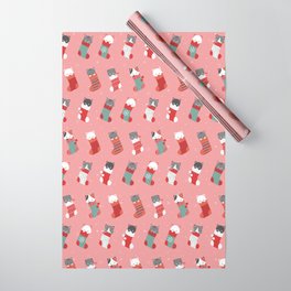 cat stockings Wrapping Paper