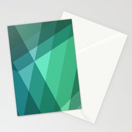 Fig. 046 Mint, Sea Green, Blue & Teal Geometric Stationery Cards