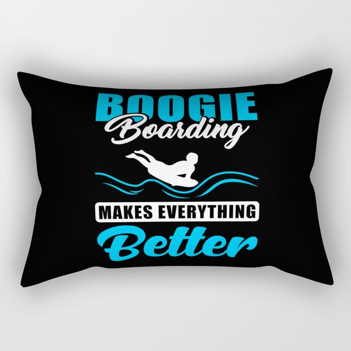 Bodyboarding Boogie Boarding Rectangular Pillow