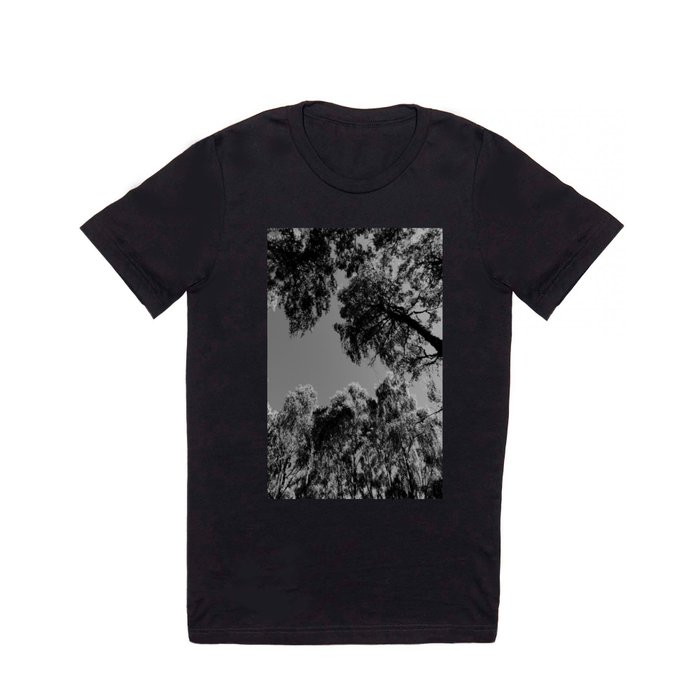 Scottish Highlands Summer Tree Canopy, in Black and White. T Shirt