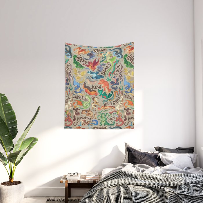 Society6 Mini Dragon Compendium by Colordrilos on Cotton Standard Set of 2 Pillow Sham Society6 Mini Dragon Compendium by Colordrilos on Cotton Standard Set of 2 Pillow Sham