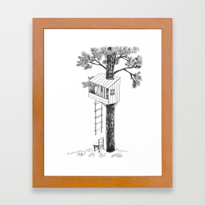 Tree House Framed Art Print