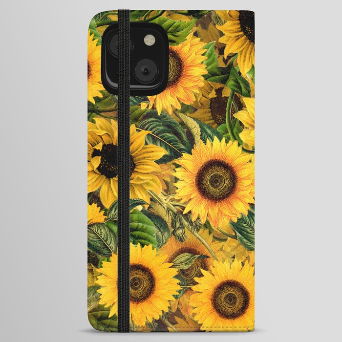 Vintage & Shabby Chic - Noon Sunflowers Garden iPhone Wallet Case