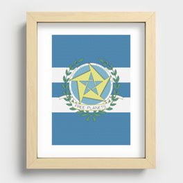 Free Planets Alliance Flag (New) Recessed Framed Print