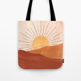 Terracotta sunrise Tote Bag