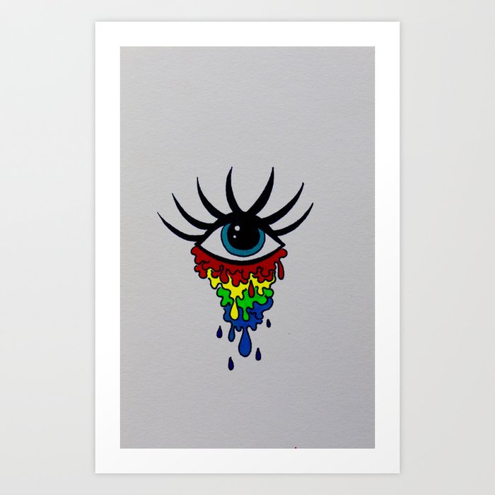 Eye drops Art Print