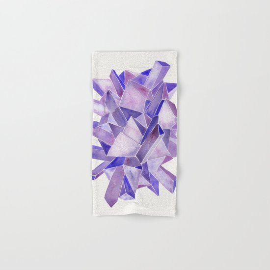 Amethyst Watercolor Hand & Bath Towel