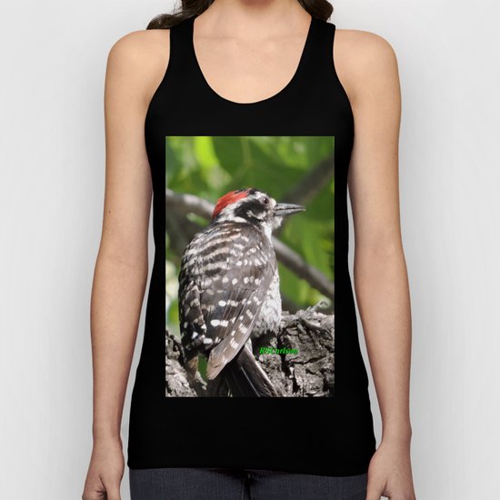 A Nuttal's Woodpecker Up a Tree Unisex Tank Top