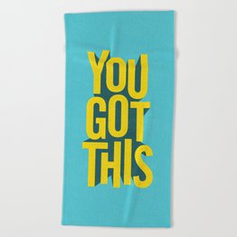 Motivational Poster Beach Towels Society6