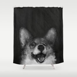 Sausage Fox Shower Curtain