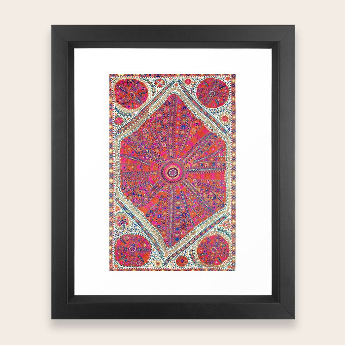 Large Medallion Suzani Antique Uzbekistan Embroidery Print Framed Art Print By Vickybragomitchell Society6 I offer extremely nice old antique prints professionally framed in lovely fully restored antique frames. society6