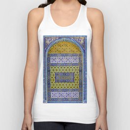 Ceramics of the Dome of the Rock Mosque Unisex Tank Top
