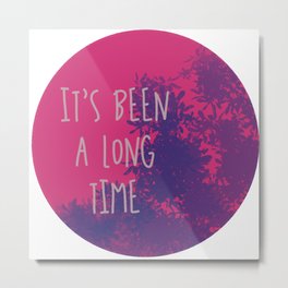 It's Been a Long Time Metal Print | Longtime, Itsbeenalongtime, Nature, Trees, Pink, Purple, Branches, Cute, Metronomy, Tree 
