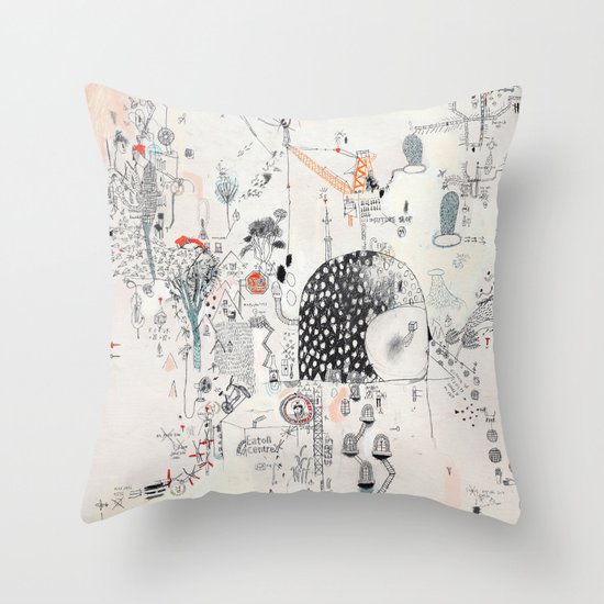 Downtown Throw Pillow