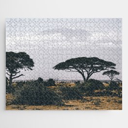 South Africa Photography - Acacia Tree On The Dry Savannah Jigsaw Puzzle