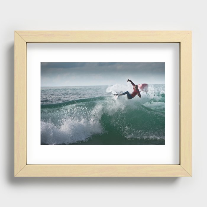 Legend & Pro Surfer Kelly Slater, France, 2013 Recessed Framed Print