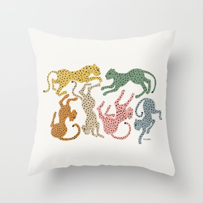 cheetah throw pillow