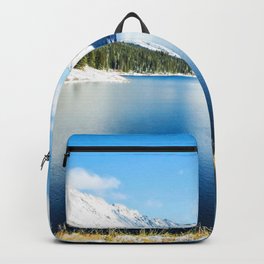 Clinton Gulch // Day Light Mountain Lake Forest Snow Peak Landscape Photography Hiking Decor Backpack