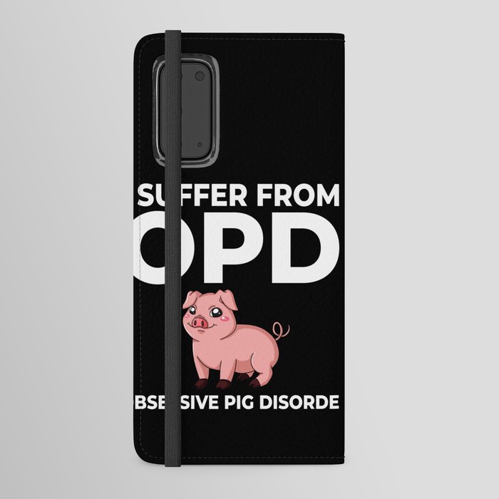 Mini Piggy Pig Farmer Funny Android Wallet Case