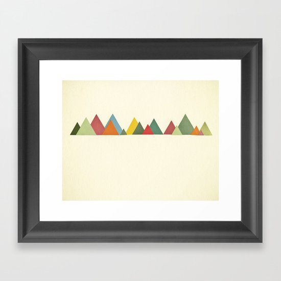 Mountain range Framed Art Print