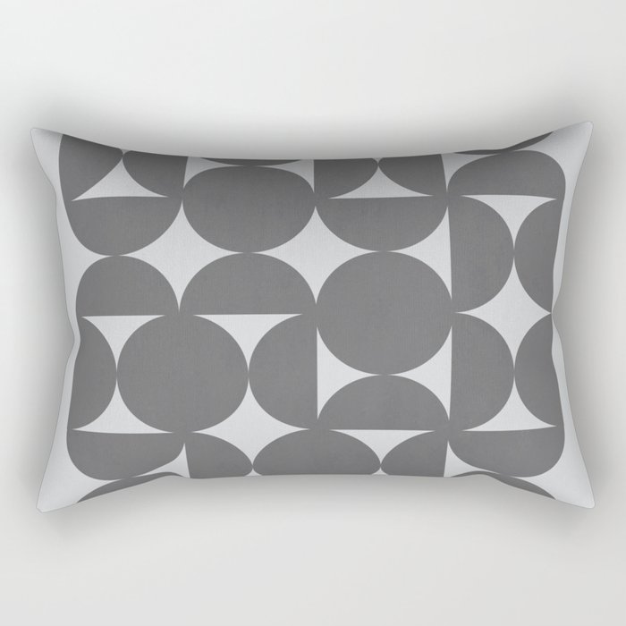 Abstract Geometric Circle Boho Rectangular Pillow