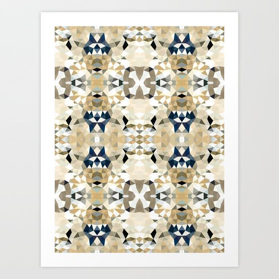Neutral Tribal Art Print