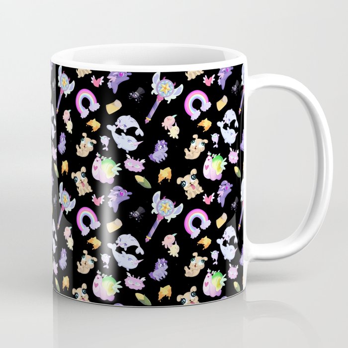 Star Vs The Forces Of Evil Pattern Black Coffee Mug By Star Vs The Forces Of Evil Pattern Black Coffee Mug