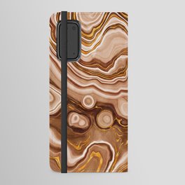 Golden Agate Texture 09 Android Wallet Case
