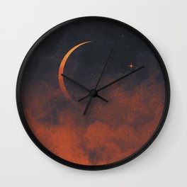 Silent Moon Wall Clock