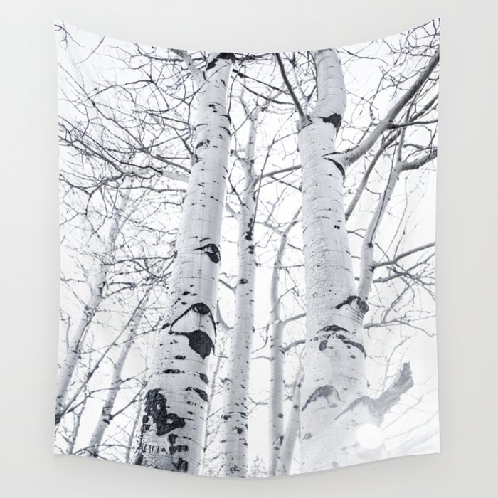 White Trees 3 Wall Tapestry