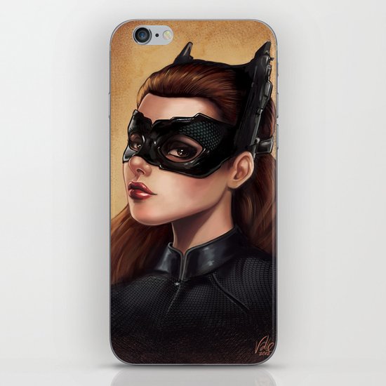 Cute Catwoman Painting iPhone & iPod Skin