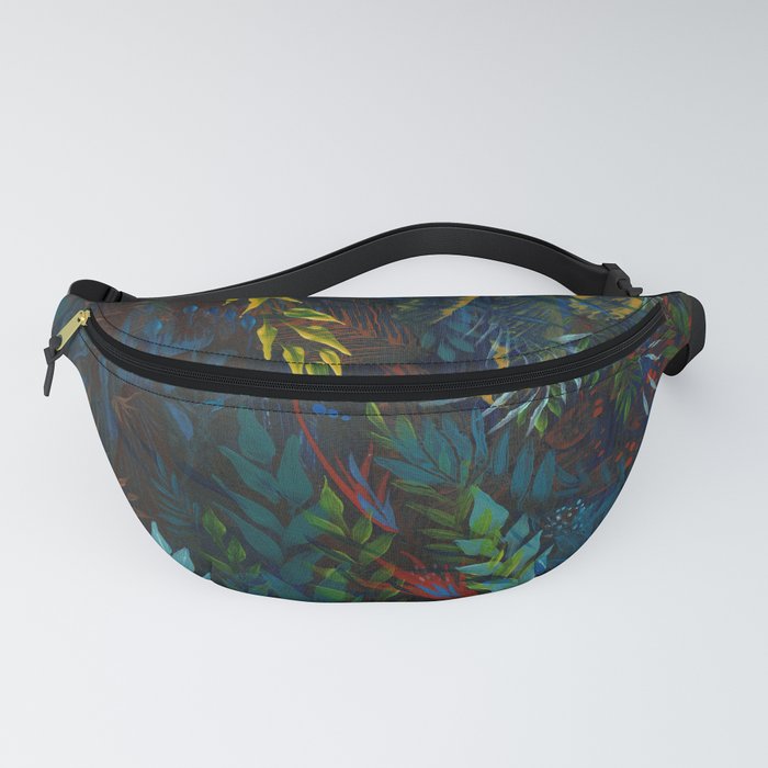 "Yellow Cascade Yellow leaves" Fanny Pack