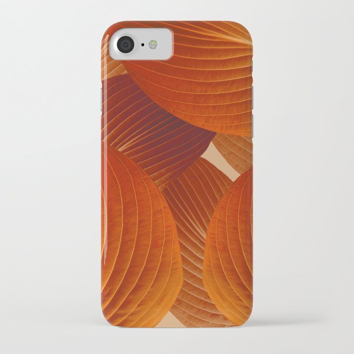 Leaves in Terracotta Color #decor #society6 #buyart iPhone Case