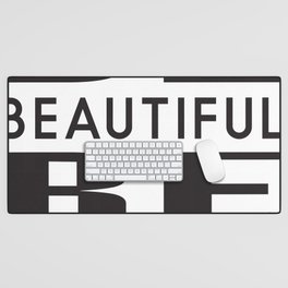be beautiful be yourself Desk Mat