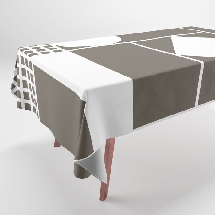 Geometric balance modern shapes composition 18 Tablecloth