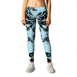Bug Eyed Flutterbies Leggings | Bugs, Fun, Graphicdesign, Googly, Butterflies, Mythical, Fantasy, Insect, Bugeyes, Creature 