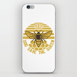 God Save The Queen Vintage Bee iPhone Skin