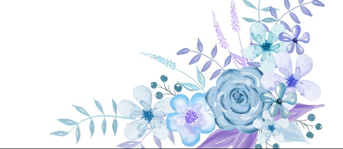 Watercolor Flowers Blue And Purple Coffee Mug By Camloft
