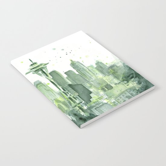 Seattle Watercolor Painting Notebook