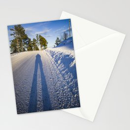 Winter shadow Stationery Card