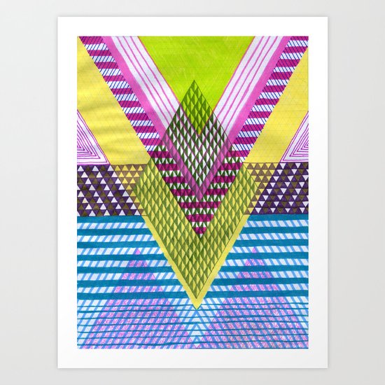 Isometric Harlequin #7 Art Print