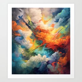 Chromatic Storm Art Print